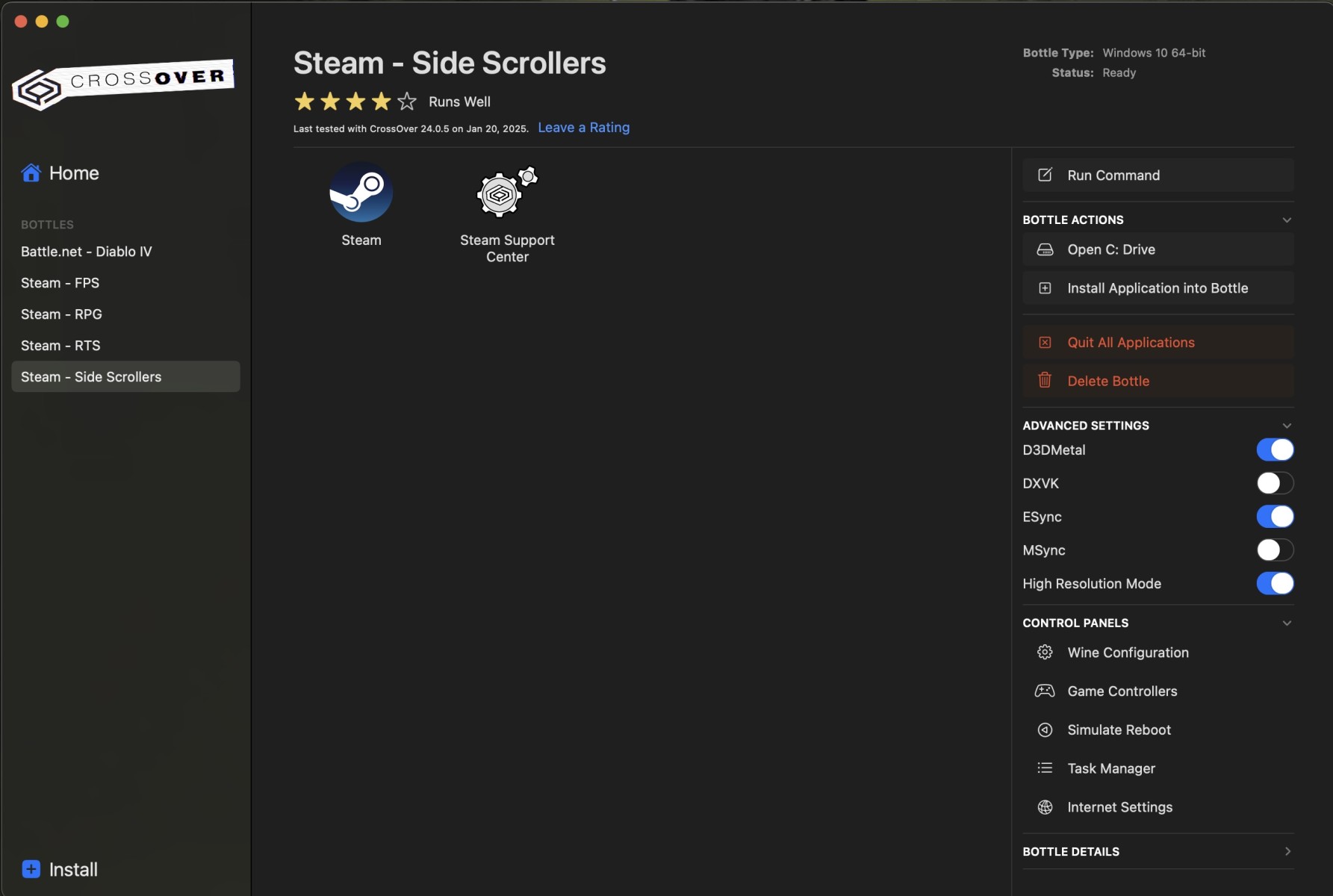 CrossoverSteam